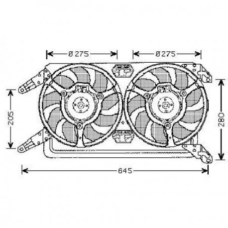 Ventilateur Double Complet ALFA ROMEO 147 02-06 