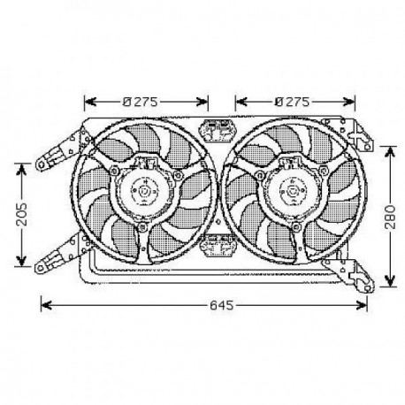 Ventilateur refroidissement du moteur Alfa Romeo 156 03-05