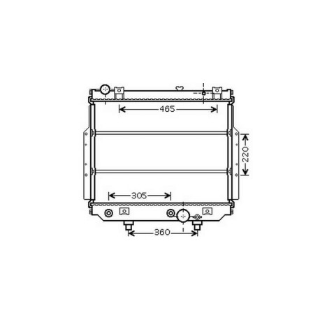 Radiateur refroidissement du moteur Chrysler Grand Cherokee 99-03