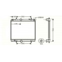 Radiateur refroidissement du moteur Citroen Jumpy 07-