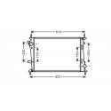 Radiateur refroidissement du moteur Fiat Multipla 04-08