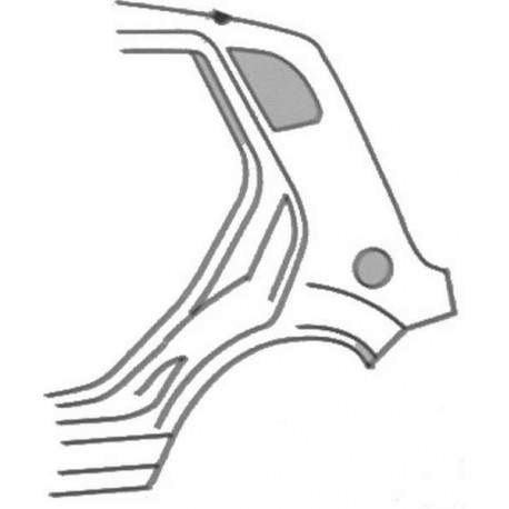 Panneau latéral gauche (Côté conducteur) Ford Fiesta 02-05