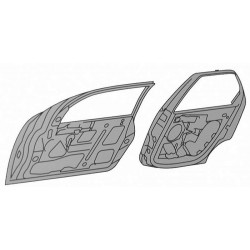 Porte Carrosserie arrière à  droite (Côté passager) Ford Fiesta 05-08 Ford Fiesta 05-08