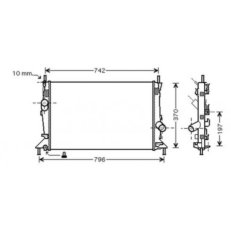 Radiateur refroidissement du moteur Start