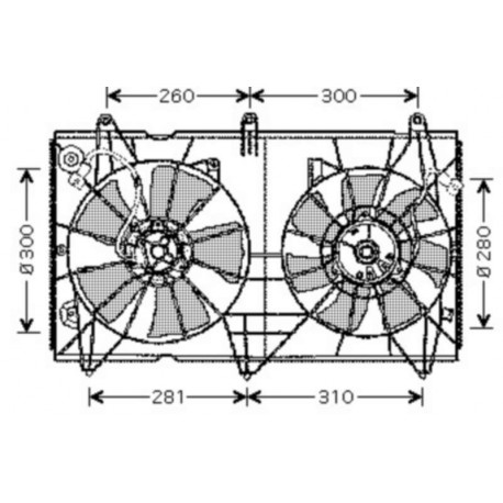 Ventilateur refroidissement du moteur Honda Accord 03-05 Berline / Break