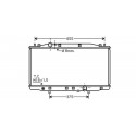 Radiateur refroidissement du moteur Honda Accord 05-08 Berline / Break Honda Accord 05-08 Berline / Break