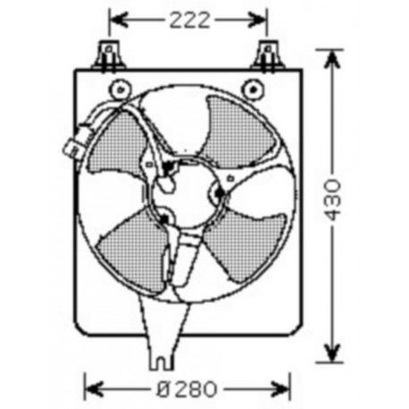  Ventilateur Radiateur HONDA ACCORD. 4.ZYL. 