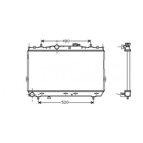 Radiateur refroidissement du moteur Hyundai Coupe 02-05