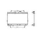 Radiateur refroidissement du moteur Hyundai Coupe 02-05 Hyundai Elantra apres 2003