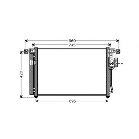 Condenseur climatisation Hyundai Santa Fe 06-09