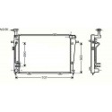 Radiateur refroidissement du moteur Hyundai Tucson 04-10