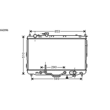 Radiateur refroidissement du moteur Kia Carens 02-06
