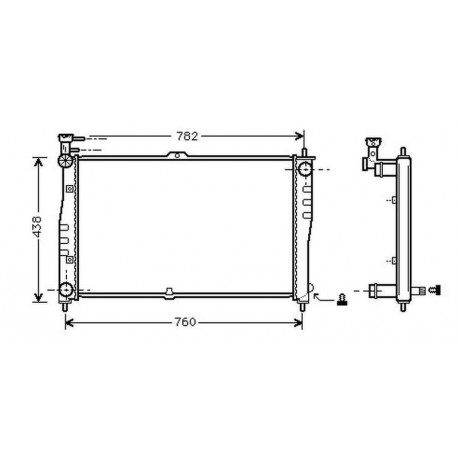 Radiateur refroidissement du moteur Kia Carnival I 99-00