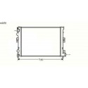 Radiateur refroidissement du moteur Lancia Zeta 95-02