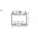 Radiateur refroidissement du moteur Mazda 2 apres 2007