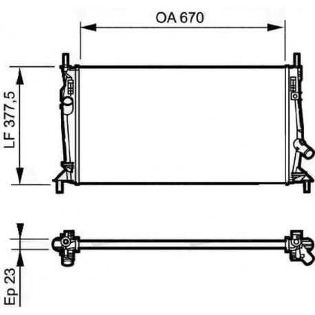 Radiateur refroidissement du moteur Mazda 5 05-08