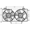  electroVentilateur Complet MAZDA 6. 2.3-16V.S-VTV +/-AC. M/A 