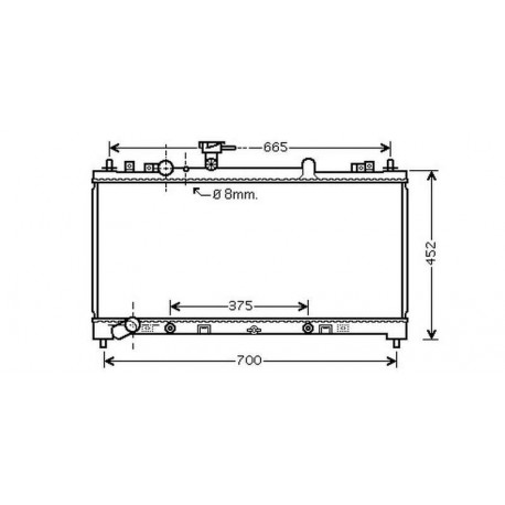 Radiateur refroidissement du moteur Mazda 6 08-10 Berline / Break