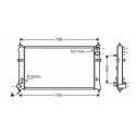  Radiateur Eau MAZDA MPV. AUTOM. +/-AC 