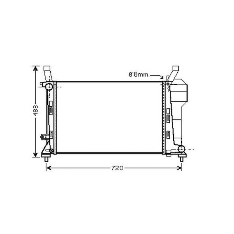 Radiateur refroidissement du moteur Mercedes Classe B W245 apres 2008