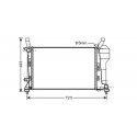 Radiateur refroidissement du moteur Mercedes Classe B W245 apres 2008 Mercedes Classe B W245 apres 2008