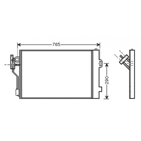 Condenseur climatisation Mercedes Viano/Vito W639 03-10