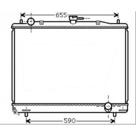Radiateur refroidissement du moteur Mitsubishi Pajero 00-02