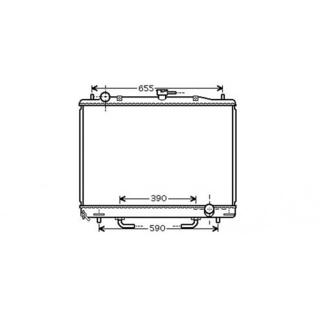  Radiateur Eau PAJERO. 3.5i-24V.AUTOM. 143.149 KW 