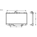 Radiateur refroidissement du moteur Mitsubishi Spacestar 98-02