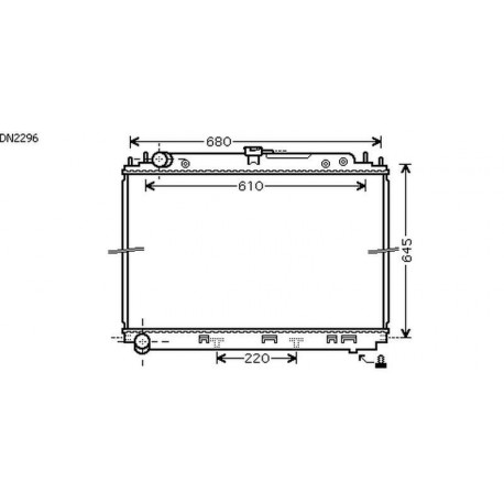 Radiateur refroidissement du moteur Nissan Navara 05-10
