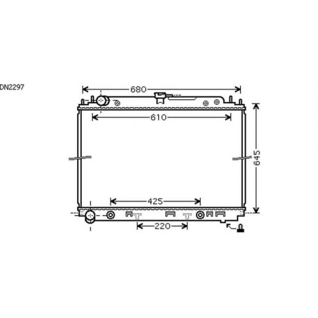 Radiateur refroidissement du moteur Nissan Pathfinder 05-10 Nissan Pathfinder 05-10