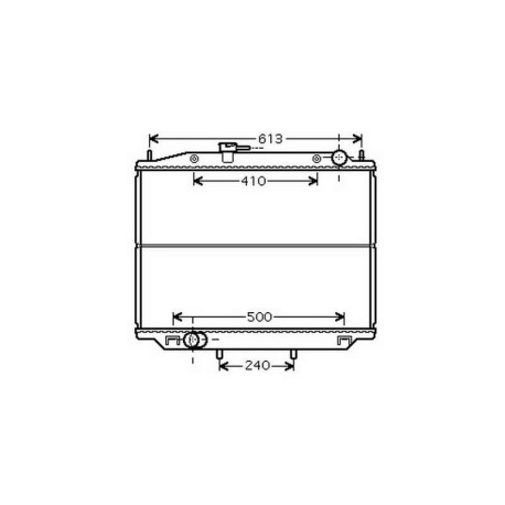 Radiateur refroidissement du moteur Nissan Terrano II apres 1993