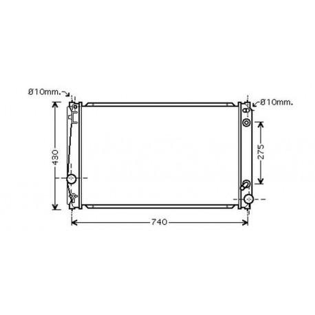 Radiateur refroidissement du moteur Toyota RAV 4 06-09