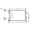 Radiateur eau EOS 03- 650x415x34