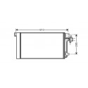 condenseur Volkswagen VW T503-09 avec filtre déshydrateur