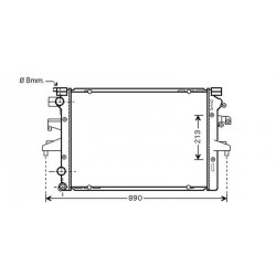 Radiateur Volkswagen VW T503- 710x463x40