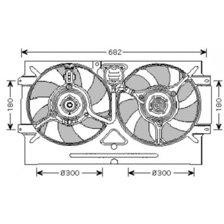 Ventilateur refroidissement du moteur VolksWagen Polo Caddy / Variant 95-04