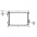 Radiateur refroidissement du moteur BMW E38 98-01 (Serie 7)