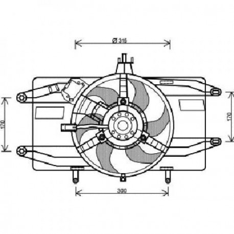  MotoVentilateur Complet DOBLO. 1.2i-8V