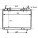 Radiateur refroidissement du moteur Fiat Brava 95-01