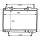 Radiateur refroidissement du moteur Fiat Bravo 95-01