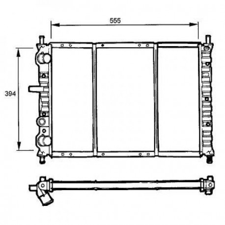 Radiateur refroidissement du moteur Fiat Brava 95-01 Fiat Bravo 95-01 Fiat Marea apres 1996