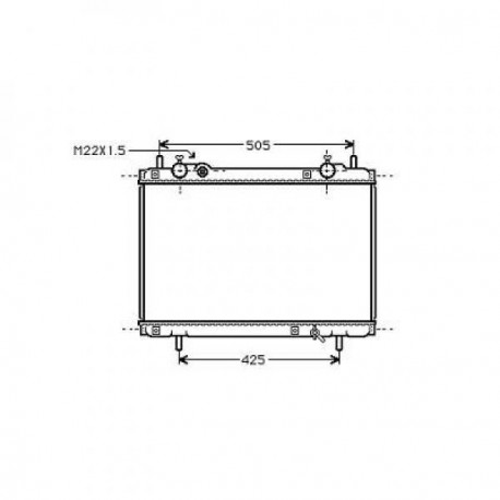 Radiateur refroidissement du moteur Peugeot Boxer 94-02