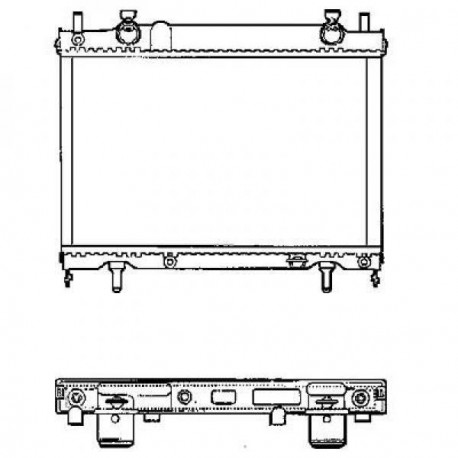 Radiateur refroidissement du moteur Fiat Marea apres 1996 Fiat Marea apres 1996 Fiat Marea apres 1996