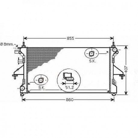 Radiateur refroidissement du moteur Citroen Jumper 06-