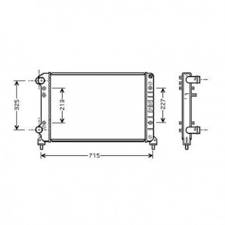 Radiateur refroidissement du moteur Fiat Doblo 01-05
