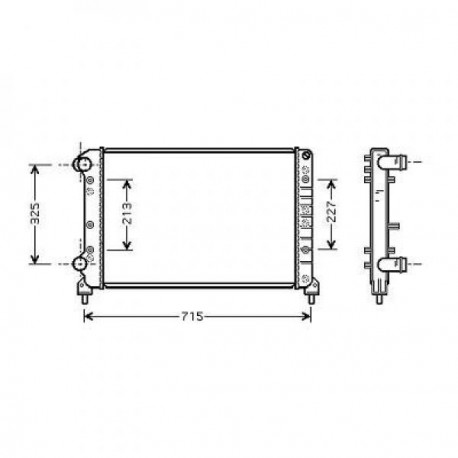 Radiateur refroidissement du moteur Fiat Doblo 01-05