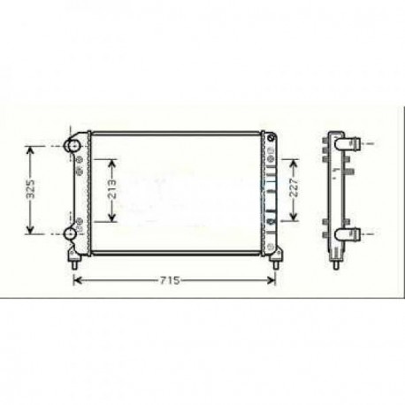Radiateur refroidissement du moteur Fiat Doblo 05-10