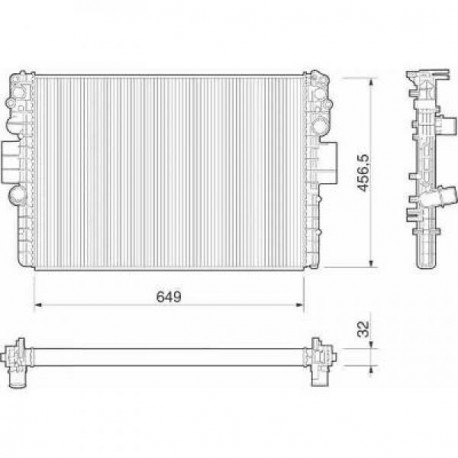Radiateur refroidissement du moteur Iveco Iveco Daily 00-06 Iveco Iveco Daily 06-11