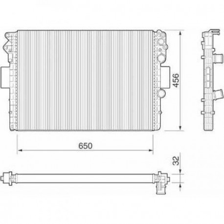 Radiateur refroidissement du moteur Iveco Iveco Daily 06-11
